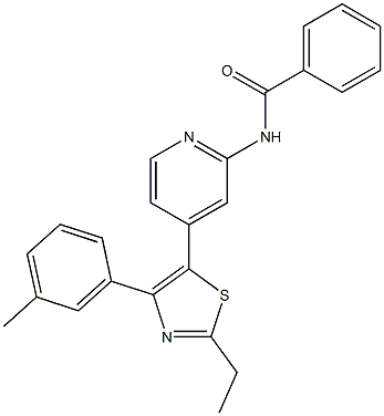 N-(4-(2-乙基-4-(3-甲基苯基)噻唑-5-基)吡啶-2-基)苯甲